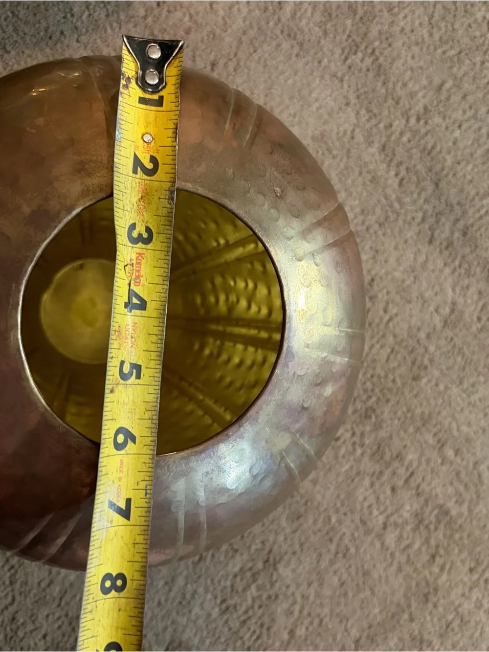Brass Accent Vase - Gold Decorative Home Accent. Set of 2